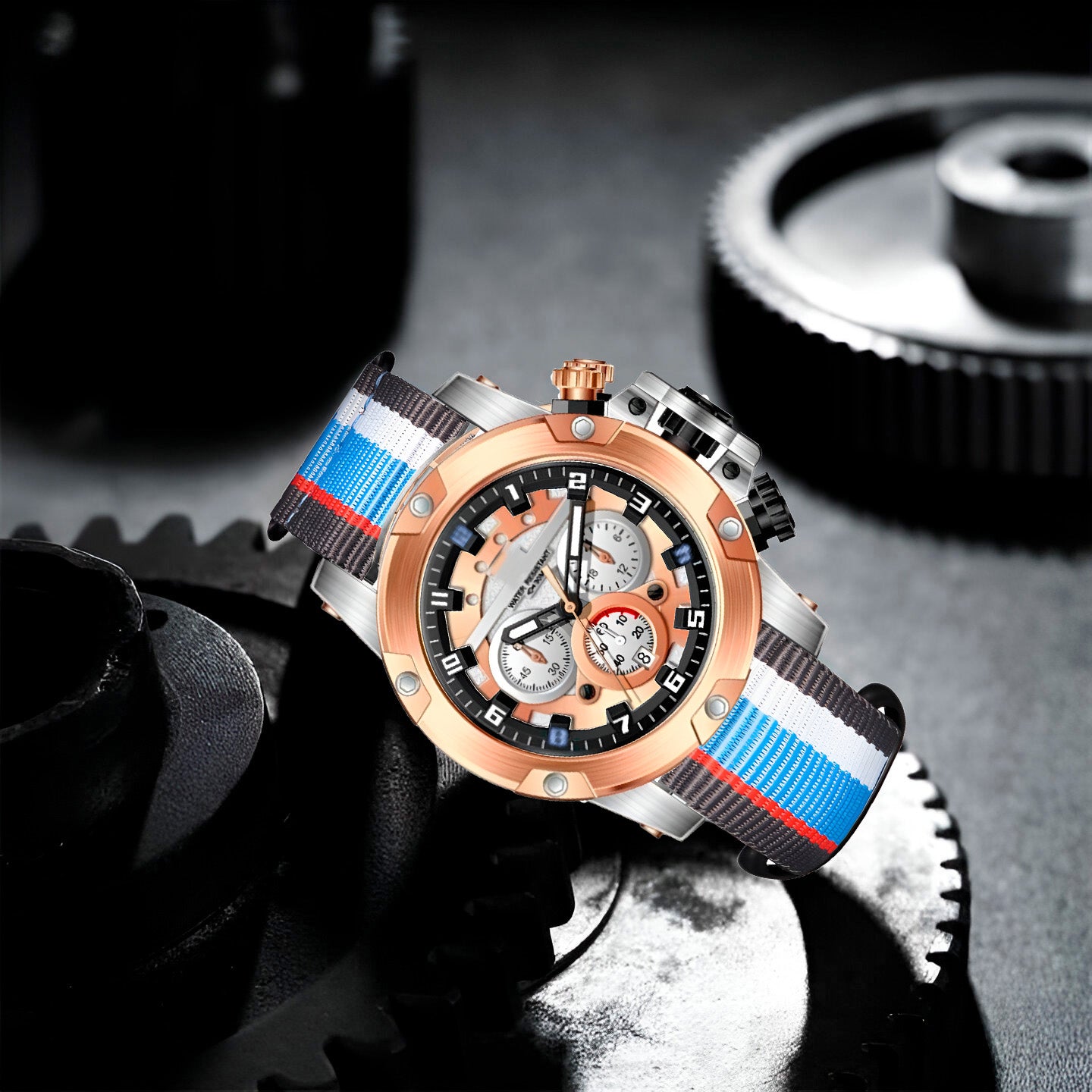 Reloj G-force H4053g Cronografo Funciona