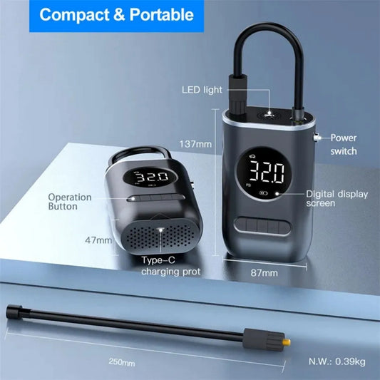 Inflador De Llanta Portable Mini Compres