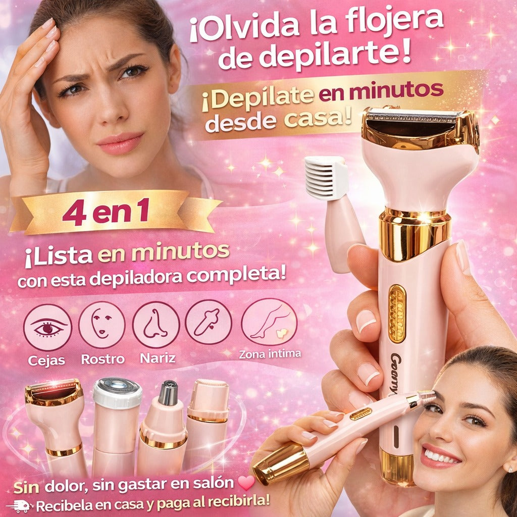 Maquina Depiladora Femenina 4 En 1